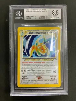 Pokemon Light Dragonite Neo Destiny 14/105 Holo Rare BGS 8.5 - Image 1