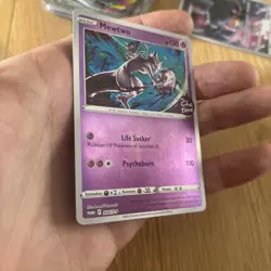 Special Pokemon TCG Indonesia Stamp Chatime Mewtwo 345/S-P NM - Image 3