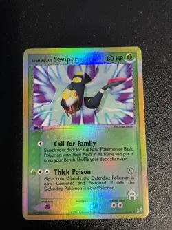 Pokemon TCG - Team Magma Team Aqua - Rare - Seviper - 17/95 Reverse Holo - Image 1