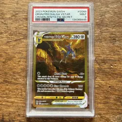 Pokemon 2023 Origin Forme Dialga VSTAR GG68 Gold Secret Rare Crown Zenith PSA 9 - Image 1