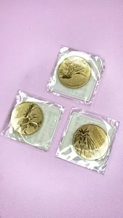 Pokemon LUGIA GOLD LICENCE + 3 LEGENDARY BIRDS medals - JR Stamp Rally 1999 - Image 3