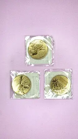 Pokemon LUGIA GOLD LICENCE + 3 LEGENDARY BIRDS medals - JR Stamp Rally 1999 - Image 5