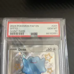 2024 POKEMON PAF EN-PALDEAN FATES SHINY RARE #201 DITTO PSA 10 - Image 2