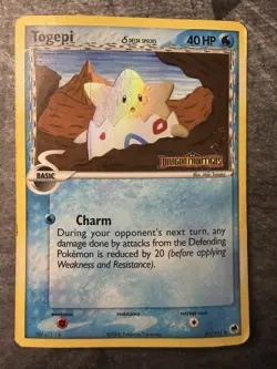 Pokemon TCG Togepi Delta Species Reverse Holo Stamped EX Dragon Frontiers 41/101 - Image 1