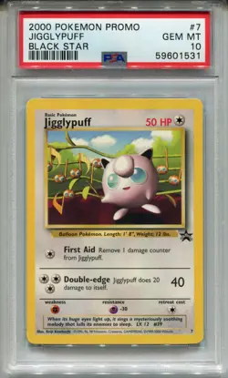 Pokemon Black Star Promo #7 Jigglypuff PSA 10 - Image 1