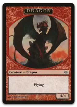 Dragon Token #6 (NM) Shards of Alara ALA Magic MTG - Image 1