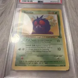 1999 Pokemon Venonat Base Set 1st Edition Jungle #63 PSA 10 - Image 2