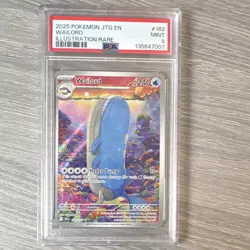 Pokemon Wailord 162/159 Journey Together Illustration Rare Holo PSA 9 English - Image 1
