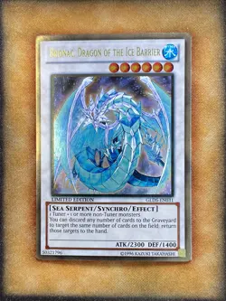 Yugioh Brionac, Dragon of the Ice Barrier GLD5-EN031 Gold Rare NM - Image 1