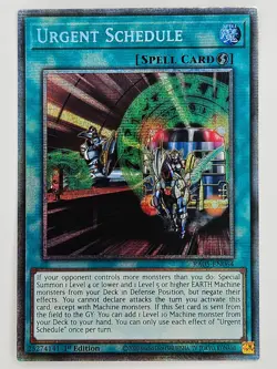 YuGiOh Rarity V 5 RA05-EN064 Urgent Schedule Starlight Rare - Image 1