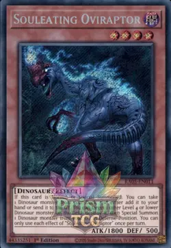 1st ed Souleating Oviraptor secret rare RA05-EN011 Yugioh - Image 1