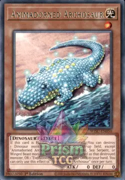 1st ed Animadorned Archosaur rare WISU-EN050 Yugioh - Image 1