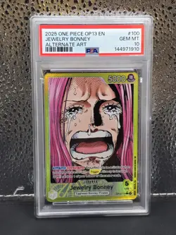 One Piece Jewelry Bonney OP13-100 Alt Art Foil PSA 10 English - Image 1