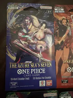 One Piece OP-12 OP-14-EB04 EB-03 Sleeved Booster Packs - SIX (6) SEALED /NEW !! - Image 3