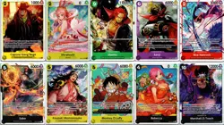 One Piece Card Game Lot EN 10 Karten Shanks Sabo Teach Hancock - Image 1