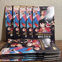 10x One Piece TCG Sleeved Booster Pack Emperors in the New World English 10 Pack - Image 1