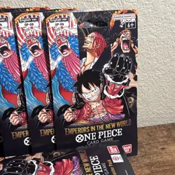 10x One Piece TCG Sleeved Booster Pack Emperors in the New World English 10 Pack - Image 3