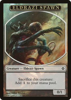 Eldrazi Spawn Token (1a) #1a (MP) Rise of the Eldrazi ROE Magic MTG - Image 1