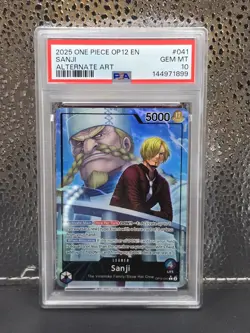 One Piece Op12-041 Legacy Of The Master Sanji Alternate Alt Art Leader PSA 10 - Image 1
