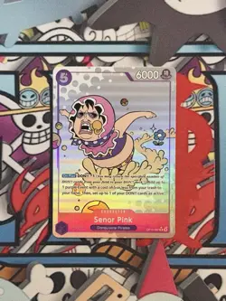 Senor Pink OP10-067 R Parallel Royal Blood One Piece TCG Eng NM - Image 1