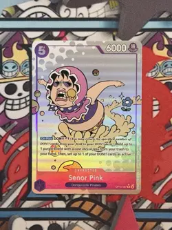 Senor Pink OP10-067 R Parallel Royal Blood One Piece TCG Eng NM - Image 2