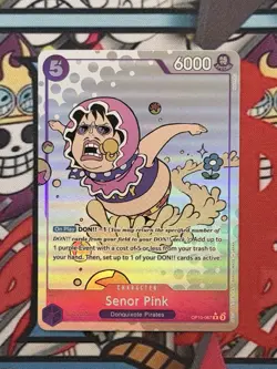 Senor Pink OP10-067 R Parallel Royal Blood One Piece TCG Eng NM - Image 3
