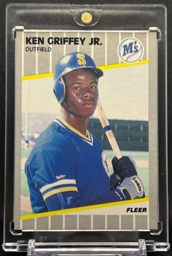 Ken Griffey Jr Mint Rookie Card 1989 Fleer Baseball #548 Seattle Mariners - Image 1