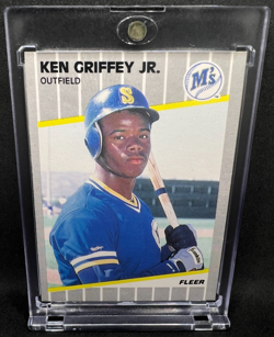 Ken Griffey Jr Mint Rookie Card 1989 Fleer Baseball #548 Seattle Mariners - Image 3