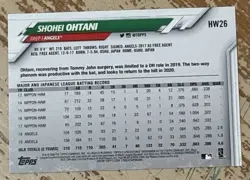 2020 Topps Holiday Shohei Ohtani Base Card!! - Image 2