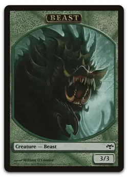 Beast Token #3 (LP) Eventide EVE Magic MTG - Image 1
