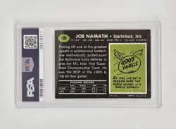 PSA GRADED 5 EX VINTAGE 1969 TOPPS #100 JOE NAMATH NEW YORK JETS NFL FOOTBALL - Image 2