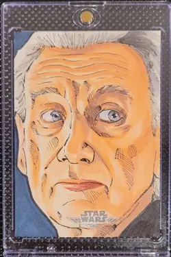 2021 Topps Battle Plans Palpatine Star Wars Sketch card by Tom Amici - Image 1