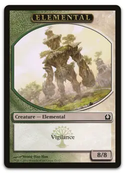 Elemental Token (Green/White) #12 (NM) Return to Ravnica RTR Magic MTG - Image 1