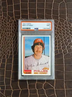 1982 Topps #100 MIKE SCHMIDT🏆PSA 9🏆Pop. 343🎈RARE🎈 - Image 1