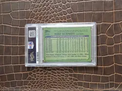 1982 Topps #100 MIKE SCHMIDT🏆PSA 9🏆Pop. 343🎈RARE🎈 - Image 3