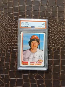 1982 Topps #100 MIKE SCHMIDT🏆PSA 9🏆Pop. 343🎈RARE🎈 - Image 5