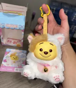 100% AUTHENTIC Miniso Winnie the Pooh Surprise Party Disney Vinyl Plush Cat Chat - Image 2
