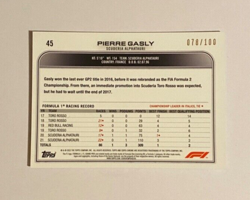 2022 Topps Chrome Sapphire F1 Pierre Gasly SEPIA /100 #45 Formula 1 - Image 2