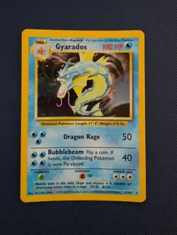 Gyarados 6/102 Base Set - Holo Rare - Pokemon TCG - LP/MP - Image 1