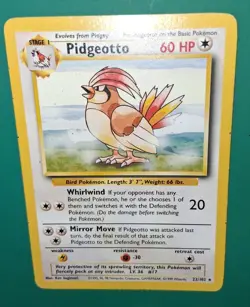 Pokemon TCG Pidgeotto Base Set 22/102 - Image 1