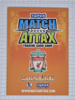 TOPPS MATCH ATTAX 2009/10- STEVEN GERRARD - 100 HUNDRED CLUB - Liverpool - Image 4