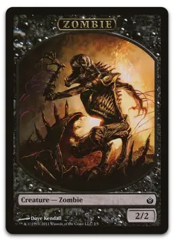 Zombie Token #2 (NM) Mirrodin Besieged MBS Magic MTG - Image 1