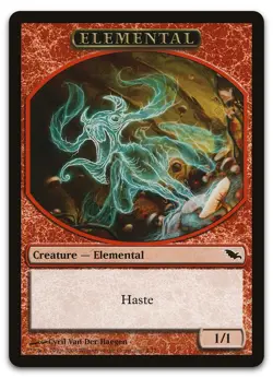 Elemental Token (4) #4 (NM) Shadowmoor SHM Magic MTG - Image 1