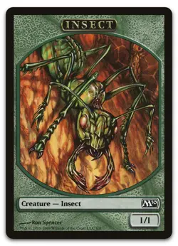 Insect Token #6 (LP) Magic 2010 M10 Magic MTG - Image 1