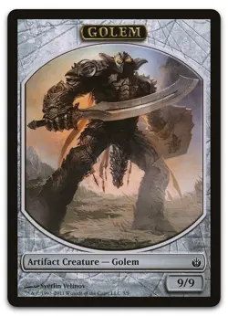 Golem Token #3 (NM) Mirrodin Besieged MBS Magic MTG - Image 1