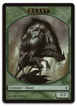 Beast Token #1 (NM) New Phyrexia NPH Magic MTG - Image 1