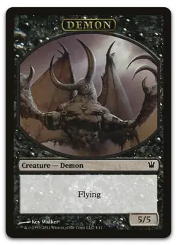 Demon Token #4 (LP) Innistrad ISD Magic MTG - Image 1