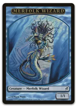 Merfolk Wizard Token #4 (NM) Lorwyn LRW Magic MTG - Image 1