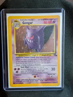 Gengar (5/62) Rare Holo Fossil Set Pokemon Card Wotc LP Lightly Played - Image 1
