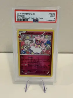 2016 Pokemon XY Gen. Radiant Collection Diancie #RC22 PSA 9 - Image 1